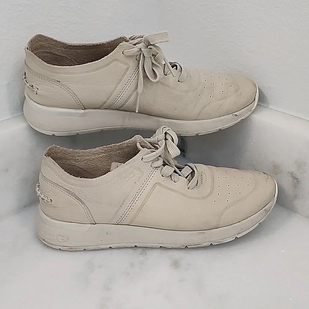 Ugg Womens Sneakers Adaleen Light Grey Cream Size 7